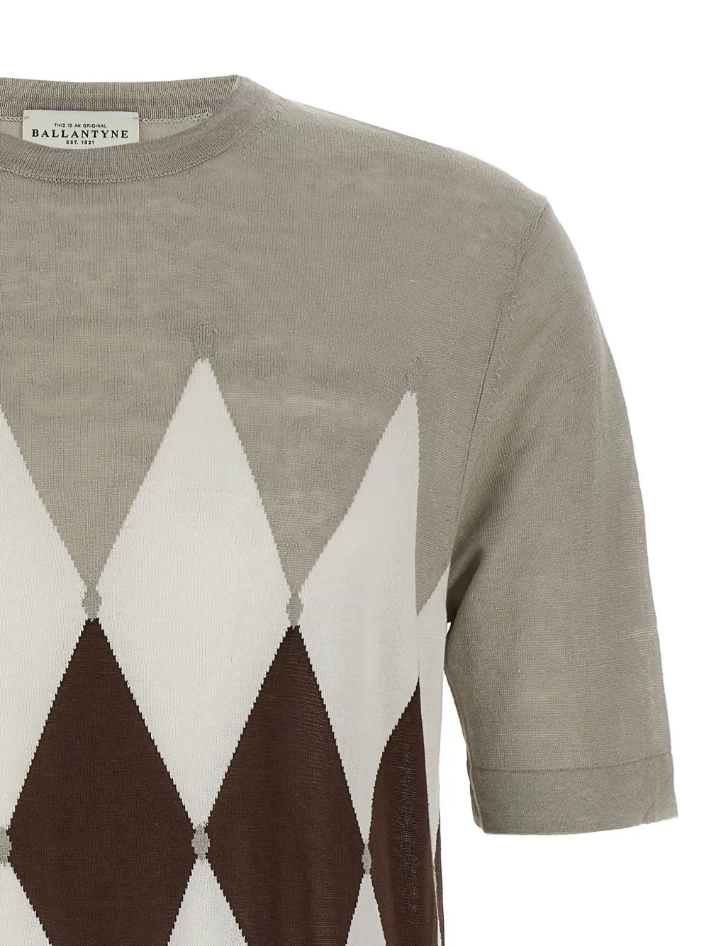 Ballantyne Argyle T-shirt Grijs