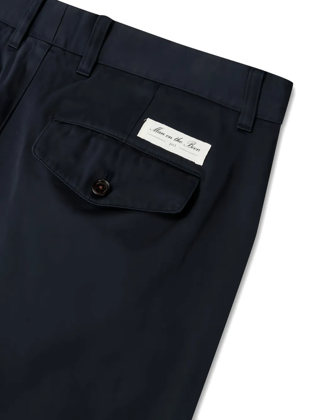 Man On The Boon. Katoenen broek Blauw