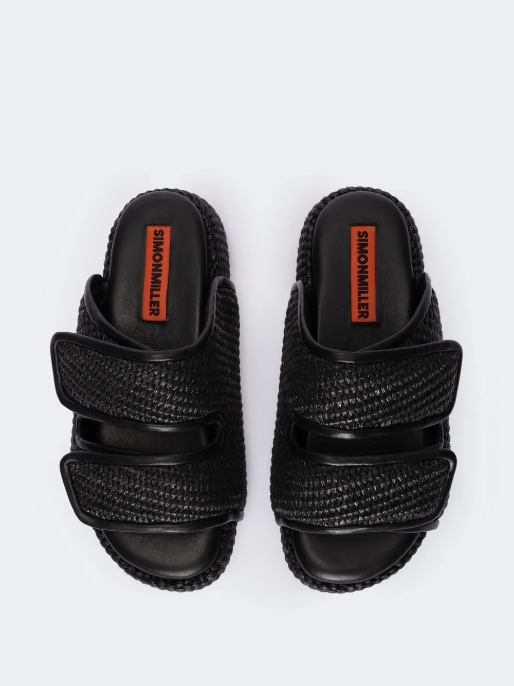 Simon Miller Raffia Cro slides Black