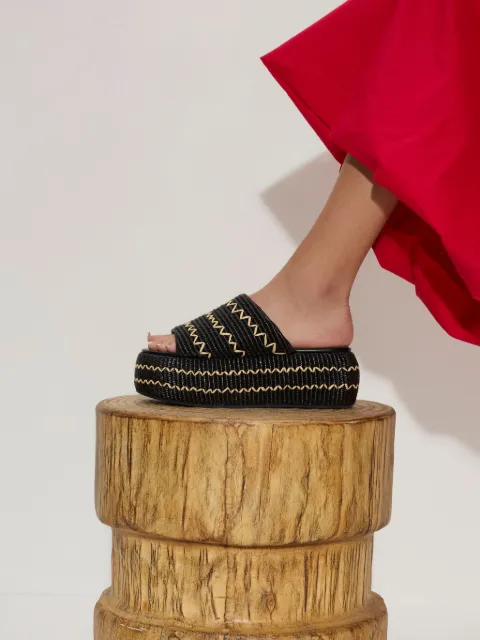 Simon Miller ZigZag Raffia Cloudy mules F2859248 - 2