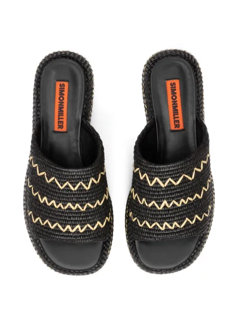 Simon Miller ZigZag Raffia Cloudy mules F2859248 - 1