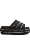 Simon Miller ZigZag Raffia Cloudy sandals - Black