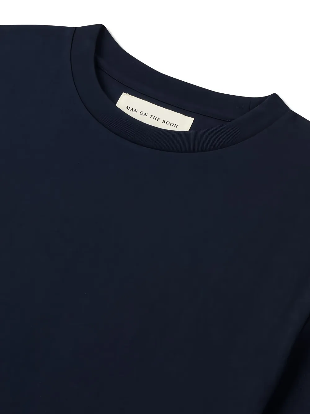 Man On The Boon. Slim-fit T-shirt Blauw