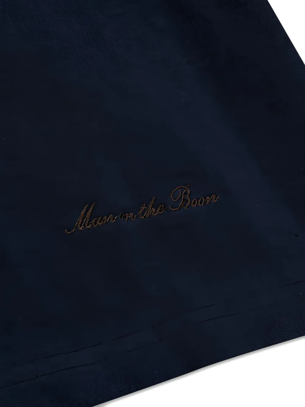 Man On The Boon. Slim-fit T-shirt Blauw