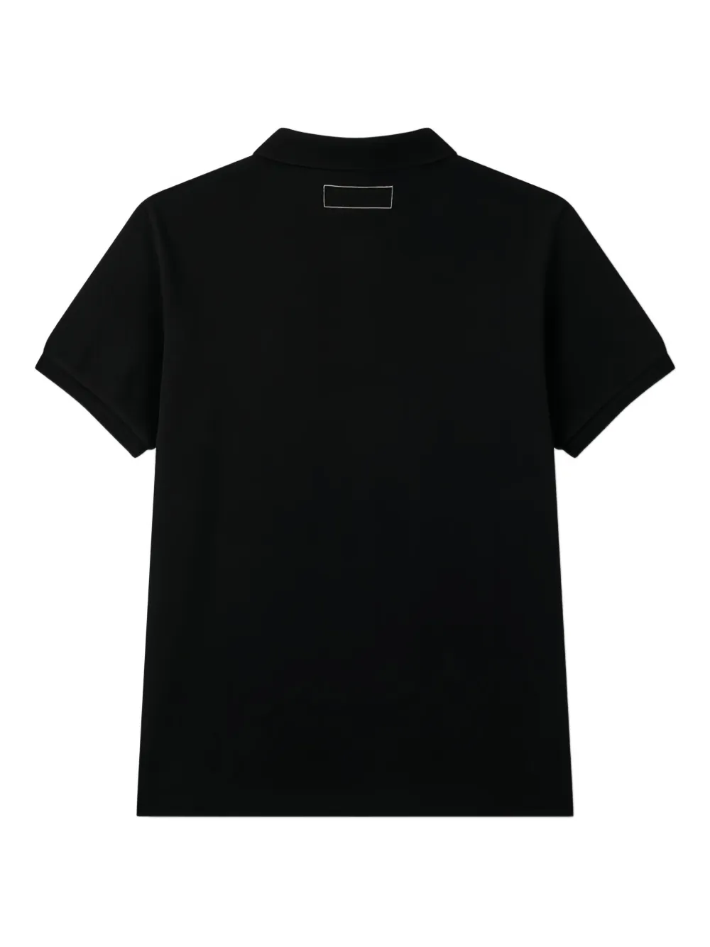 Man On The Boon. piqué polo shirt - Zwart