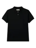Man On The Boon. piqué polo shirt - Black