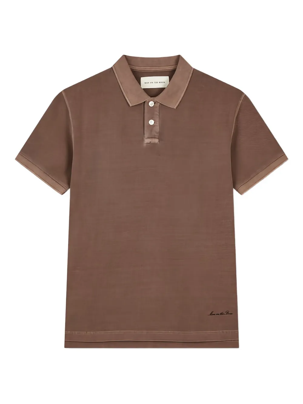 Man On The Boon. cotton polo shirt | Brown | Image 1