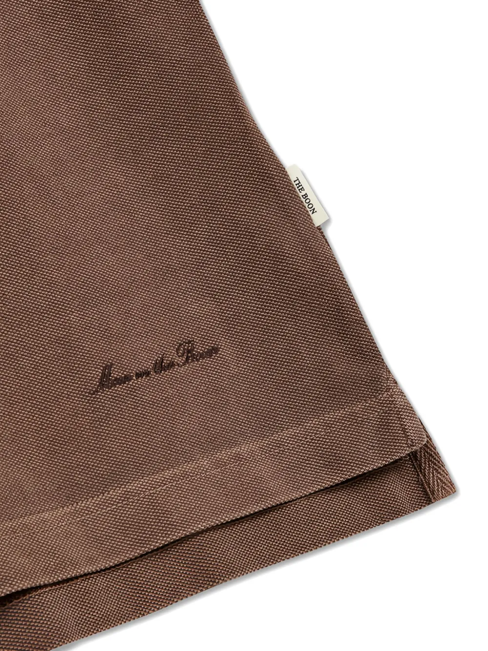 Man On The Boon. Katoenen poloshirt Bruin