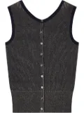 STUDIO TOMBOY ribbed sleeveless top - Blue