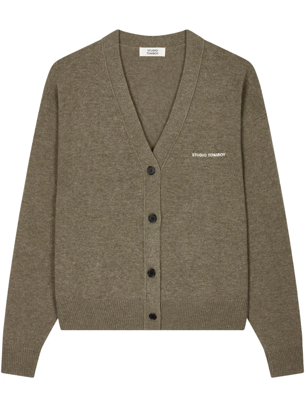 STUDIO TOMBOY V-neck cardigan | Green | Image 1
