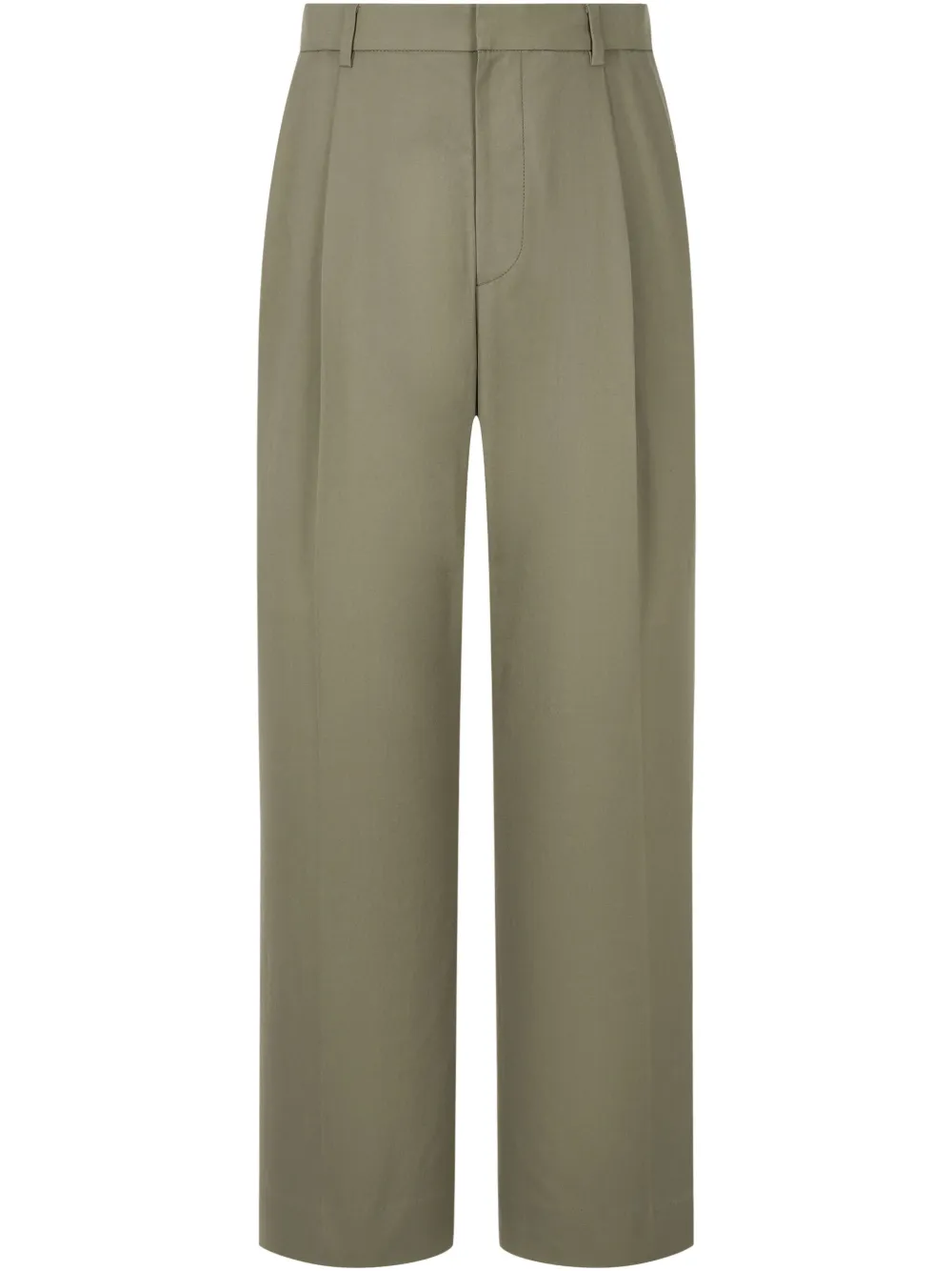 pintuck-detail trousers