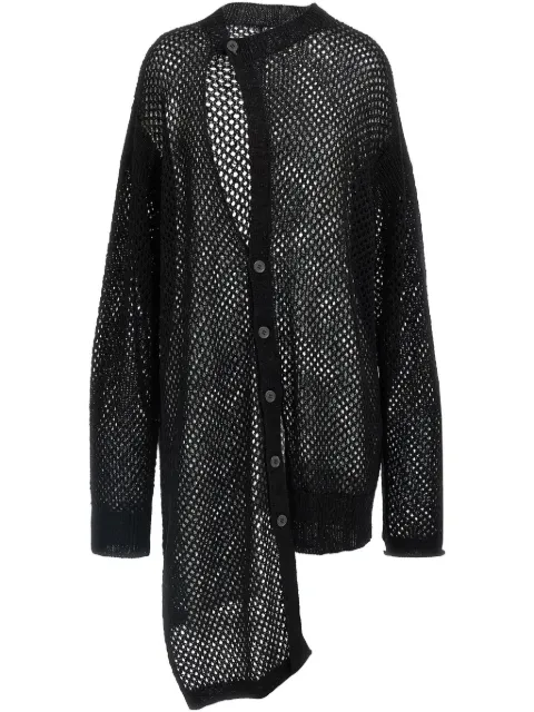 Yohji Yamamoto cárdigan asimétrico