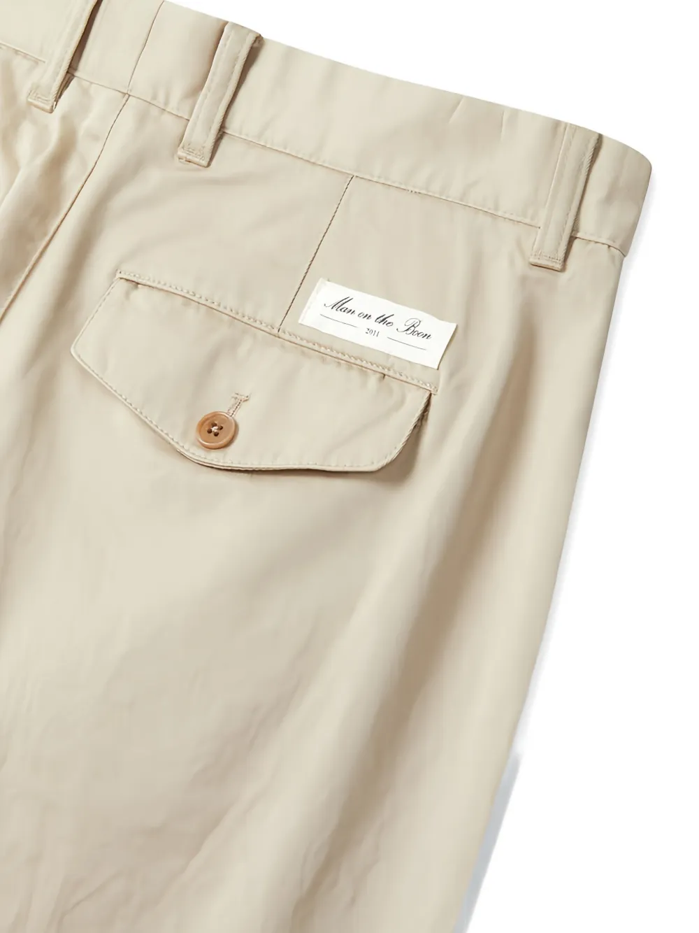 Man On The Boon. Katoenen broek Beige