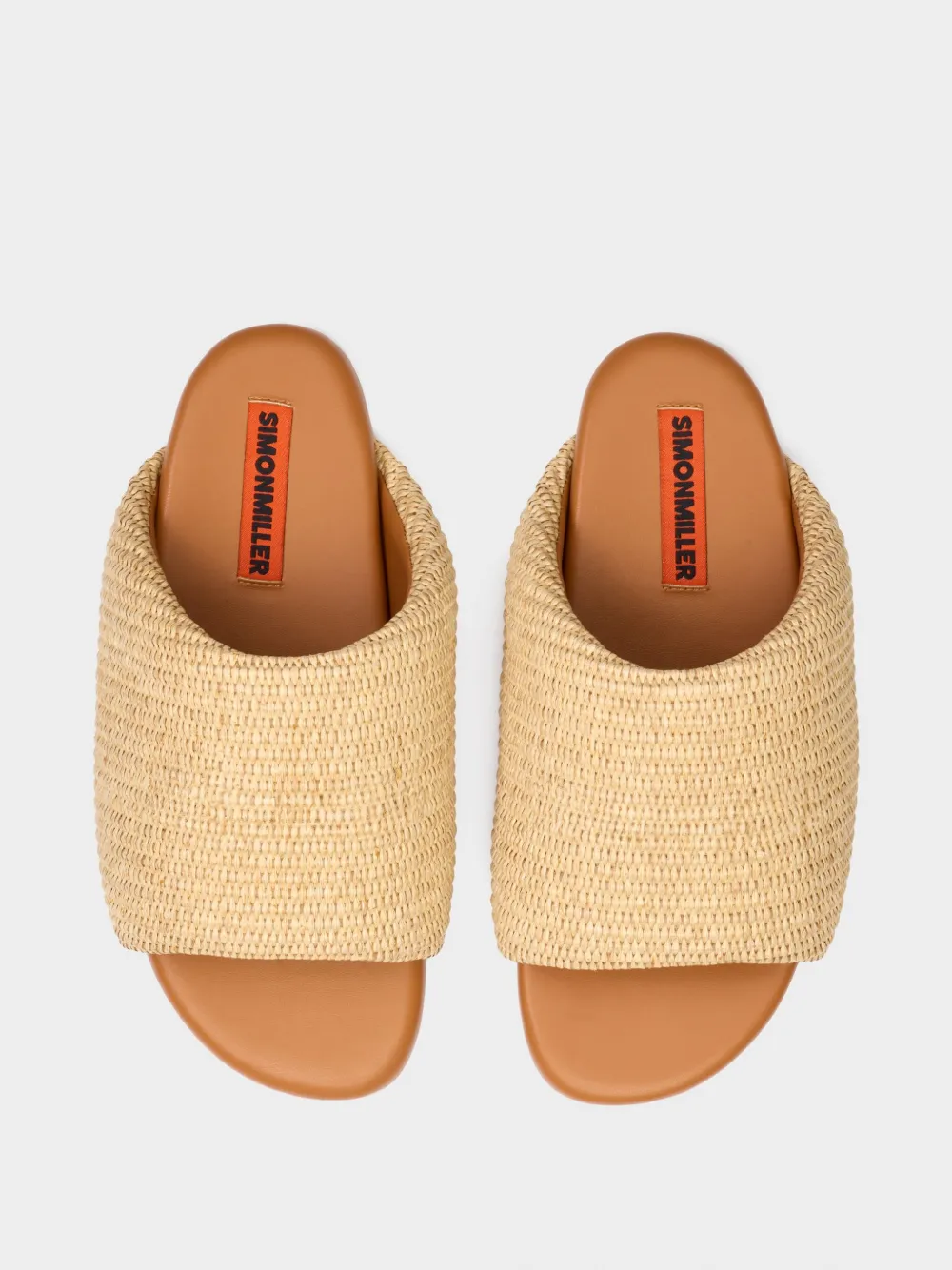 SIMON MILLER RAFFIA BUBBLE SLIDES