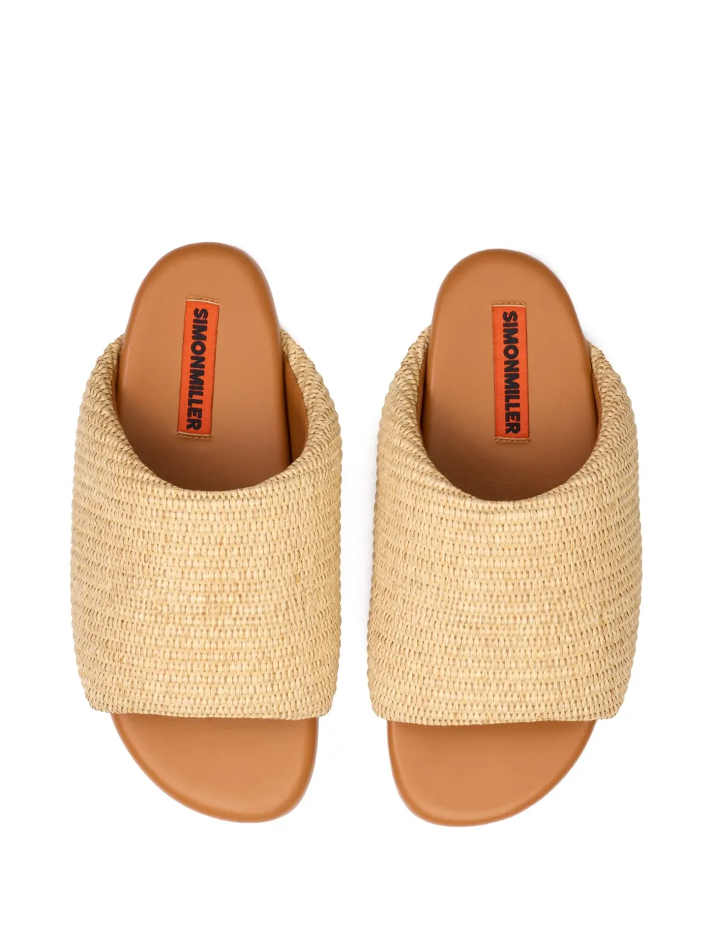 Simon Miller Raffia Bubble slides Neutrals