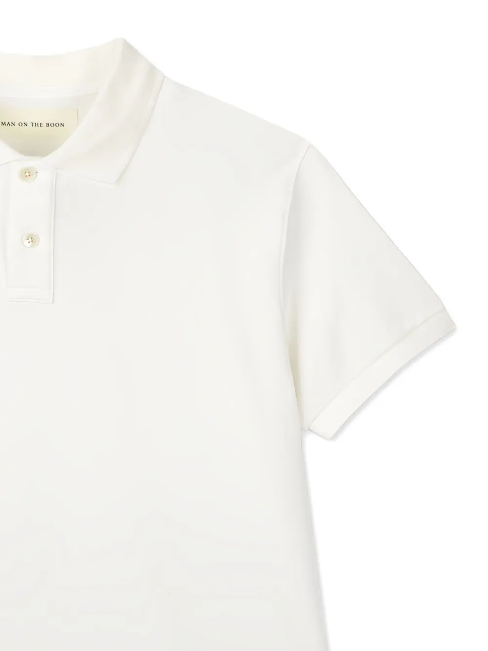 Man On The Boon. Poloshirt Wit