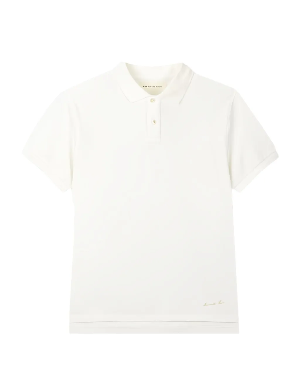 Man On The Boon. polo à patch logo | blanc | Image 1