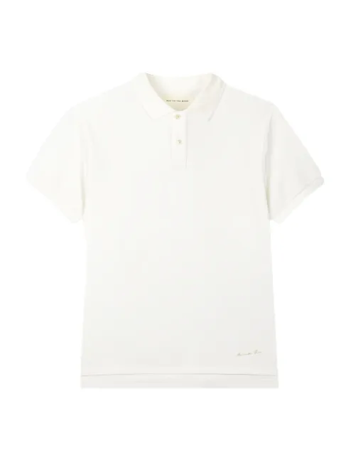 Man On The Boon. logo-embroidered polo shirt