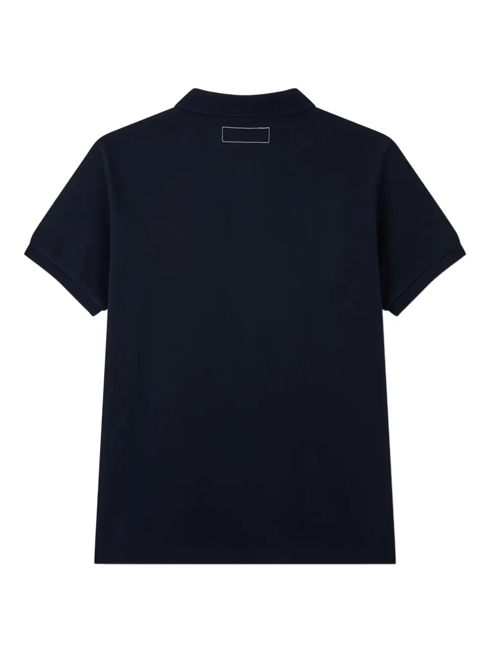 Man On The Boon. logo-embroidered polo shirt - Blauw