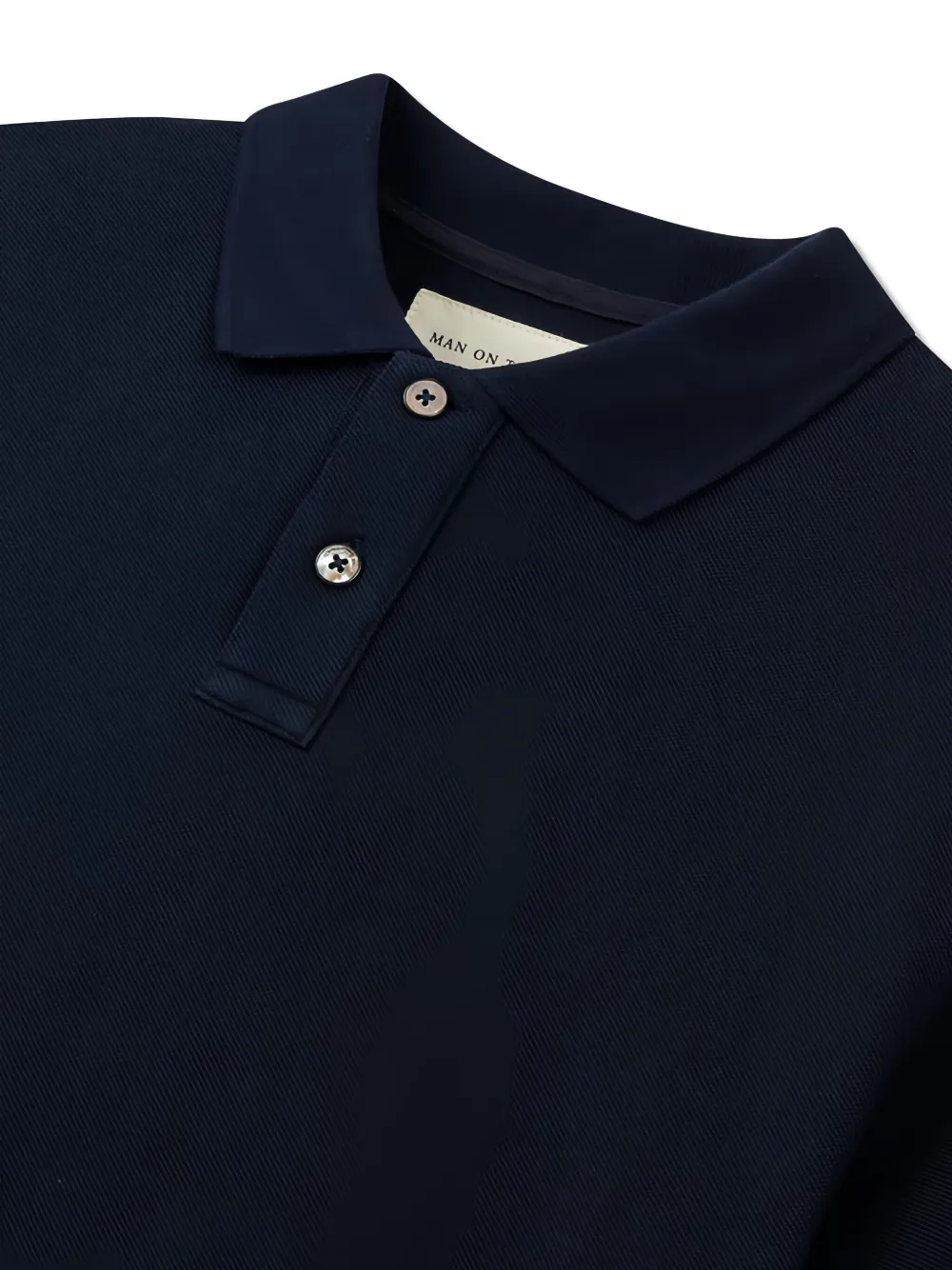 Man On The Boon. Poloshirt Blauw