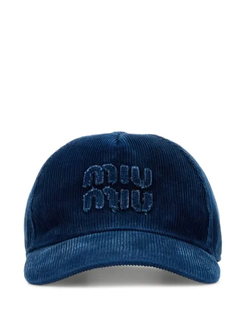 Miu Miu corduroy baseball cap