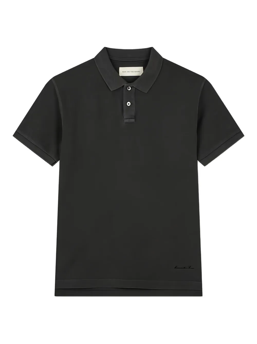 Man On The Boon. cotton polo shirt | Grey | Image 1
