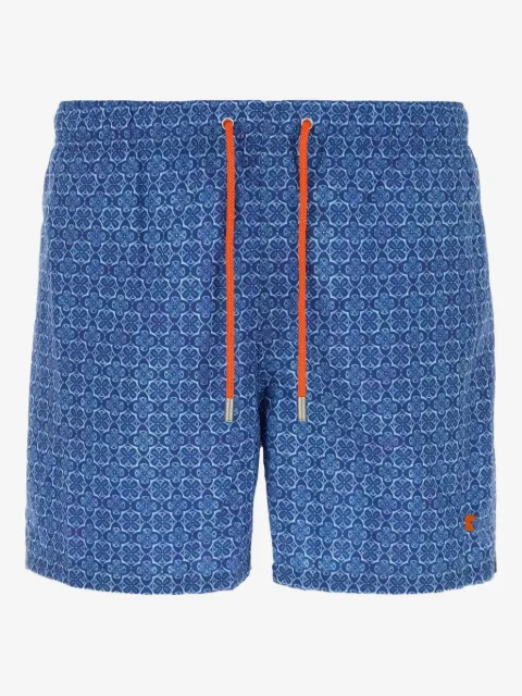 Gallo geometric-print swim shorts