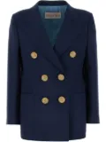 Valentino Garavani crystal-embellished blazer - Blue