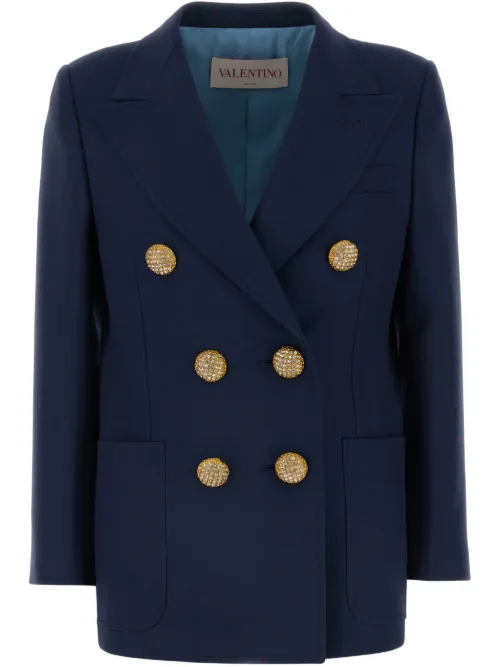 Blazer à ornements en cristal - Valentino Garavani - Modalova