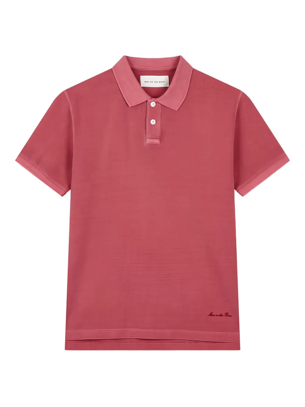 Man On The Boon. playera tipo polo de piqué | rojo | Image 1
