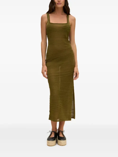Cult Gaia robe Mai en maille - Vert - Cult Gaia - Modalova