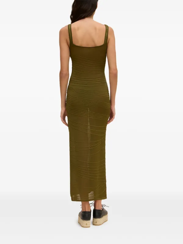 Cult Gaia Mai Knitted Dress | Green | FARFETCH
