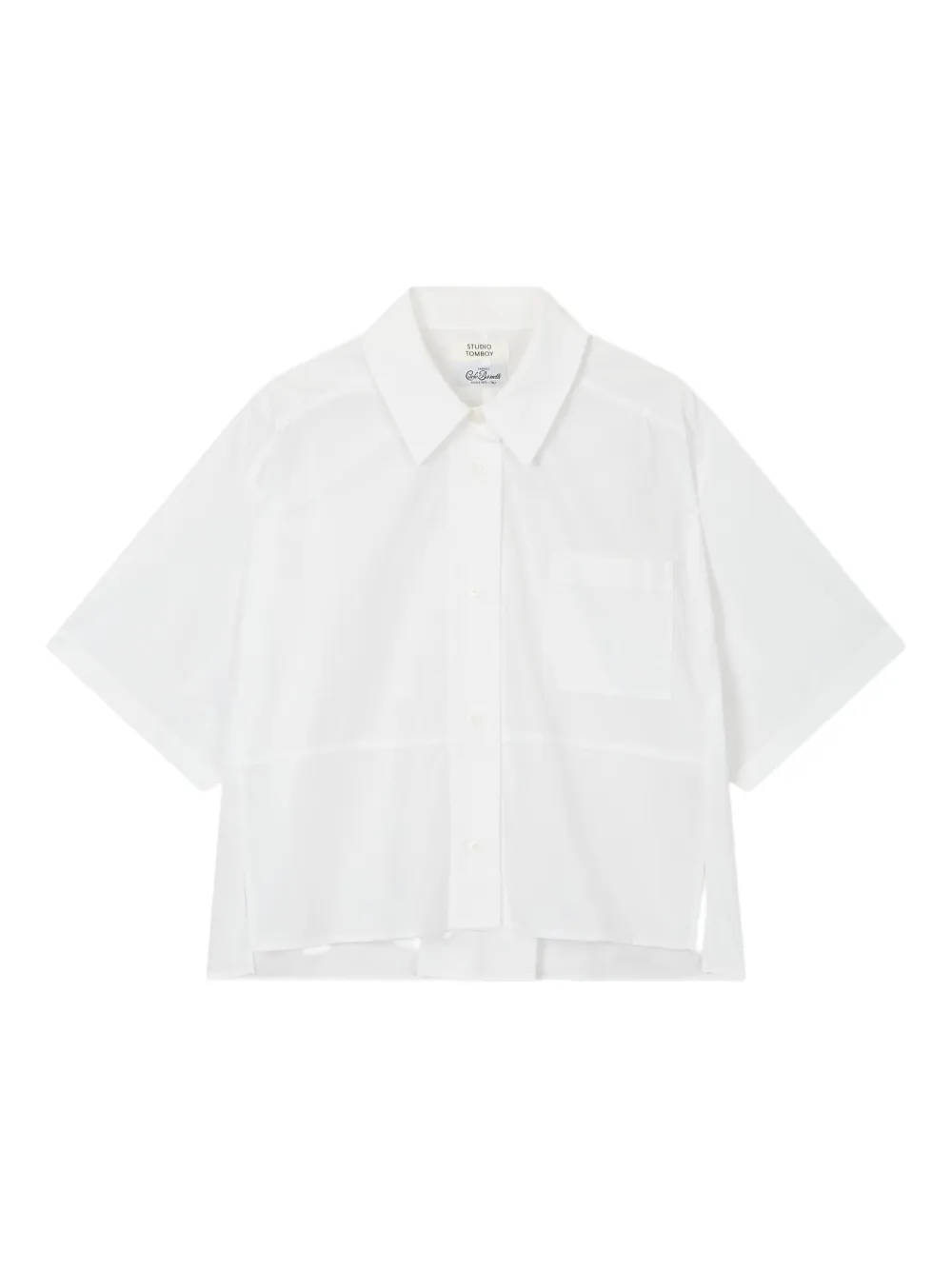 STUDIO TOMBOY Cropped blouse Wit