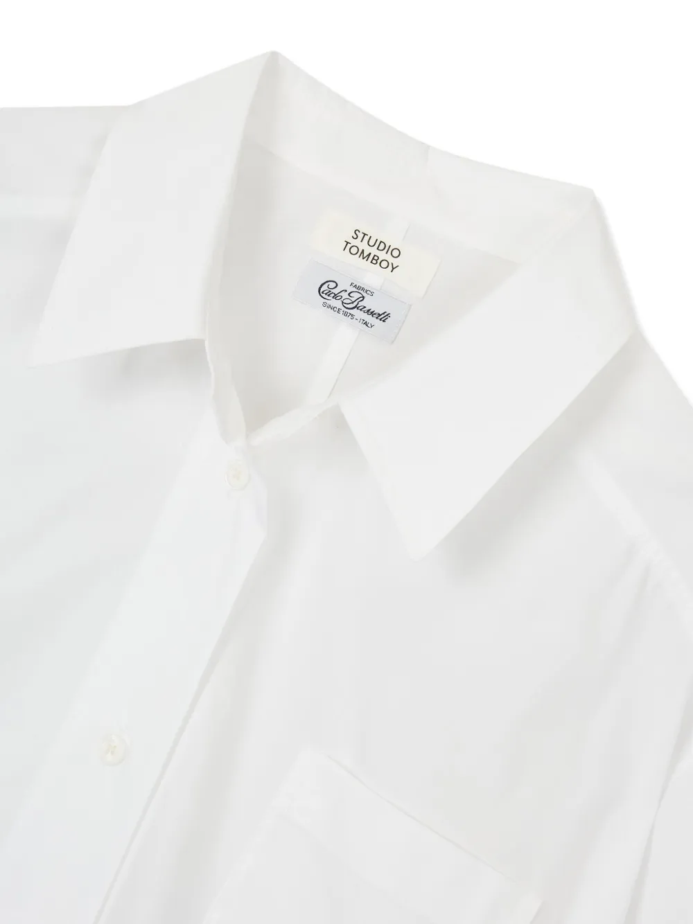 STUDIO TOMBOY Cropped blouse Wit