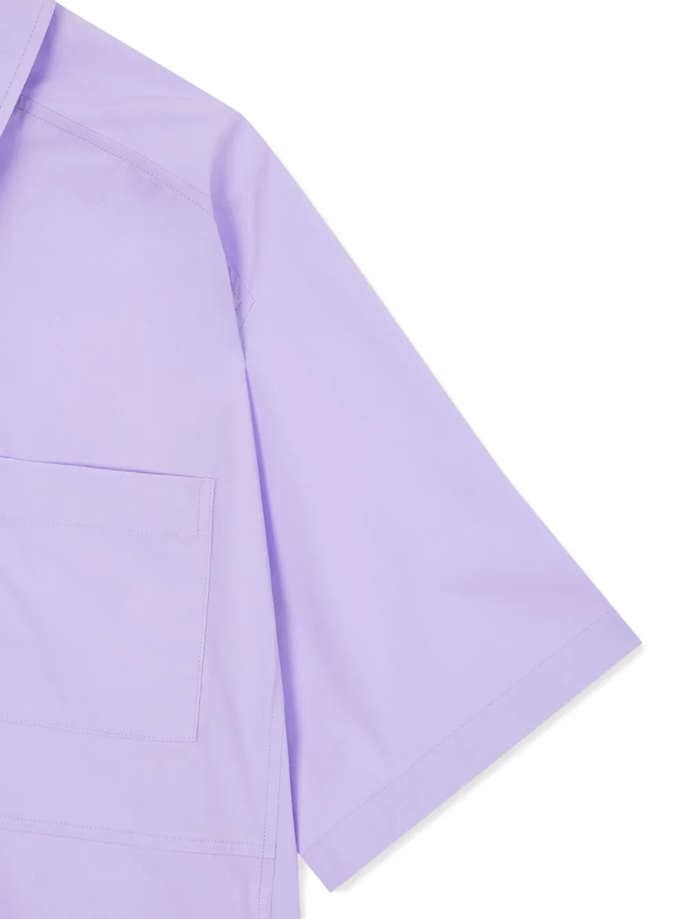 STUDIO TOMBOY Shirt met kraag en korte mouwen Paars
