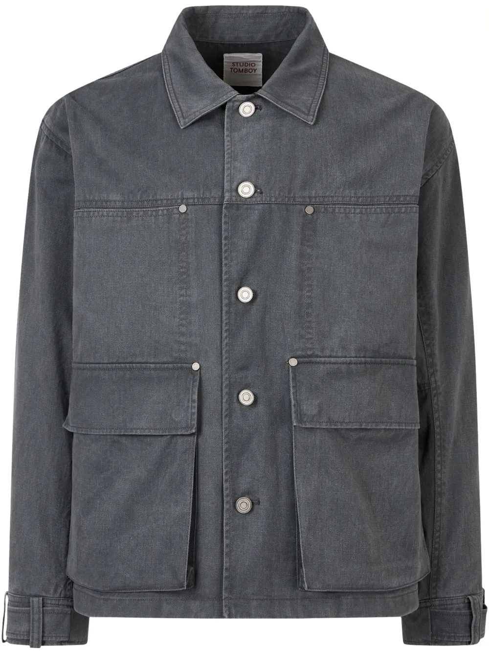 STUDIO TOMBOY denim shirt jacket | Grey | Image 1