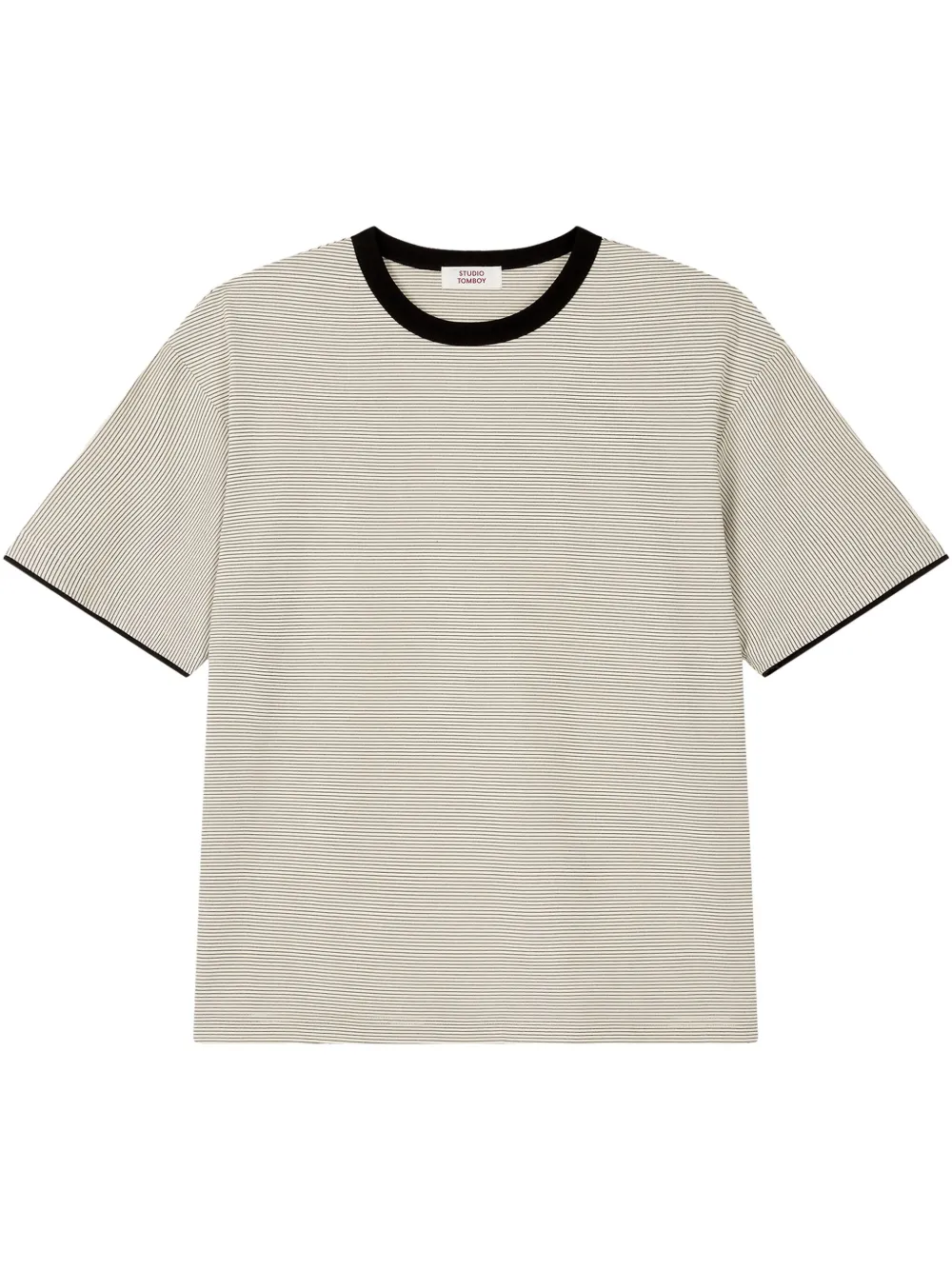 striped round-neck T-shirt