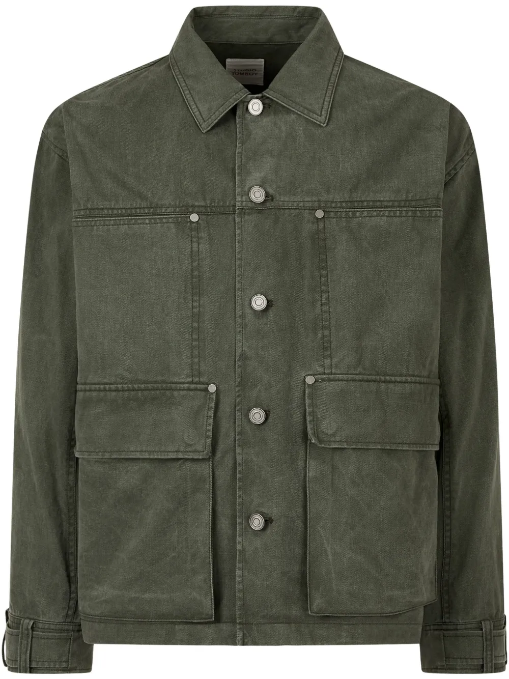 STUDIO TOM Denim shirtjack Groen
