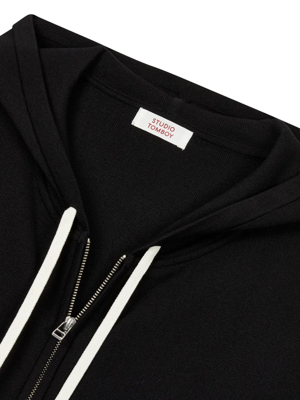 STUDIO TOMBOY hoodie met rits Zwart