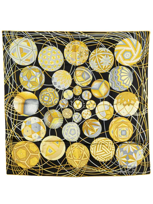 Foulard L'Art du Temari en soie 20e siècle - Hermès Pre-Owned - Modalova