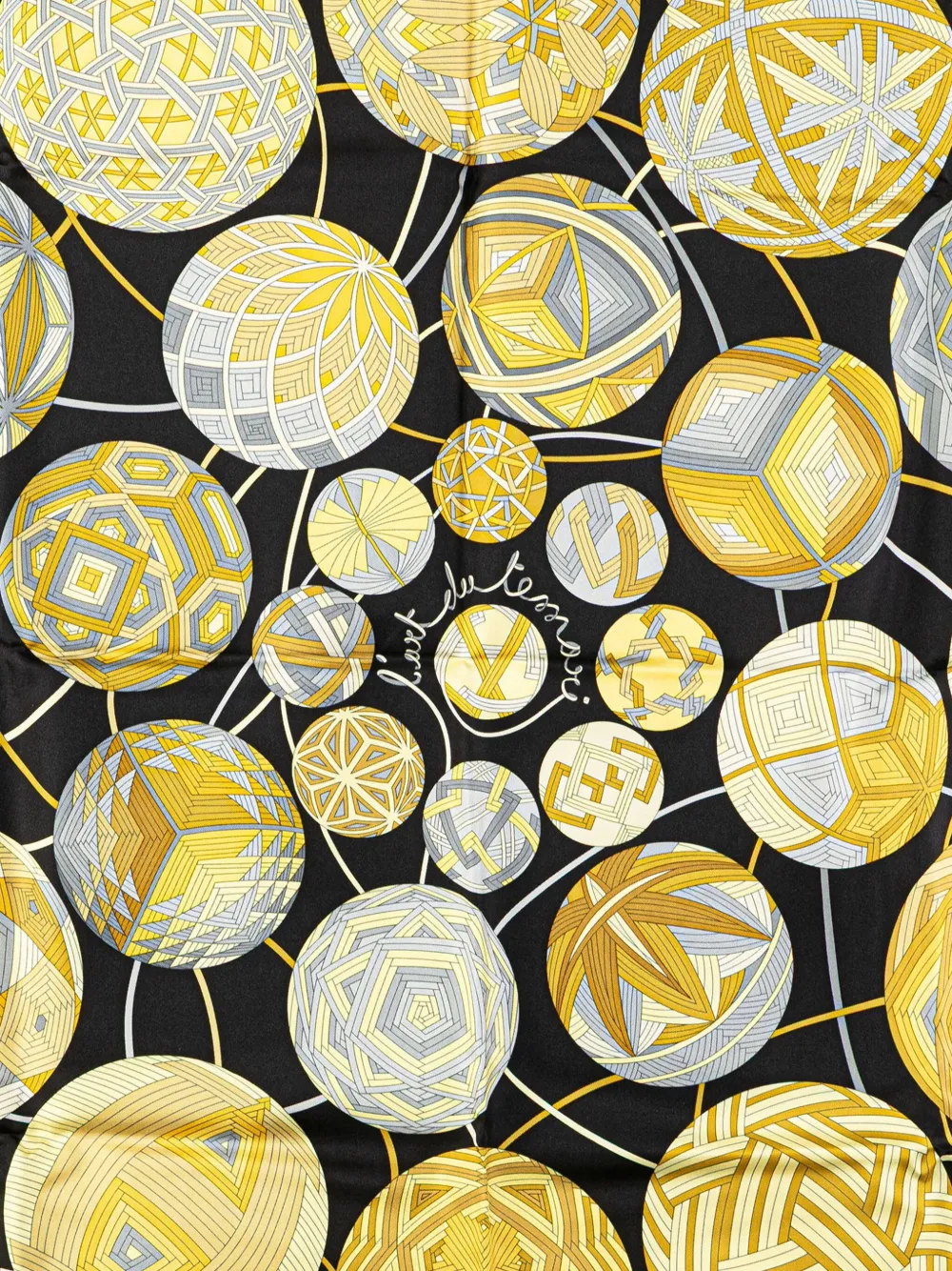 Hermès Pre-Owned foulard L'Art du Temari en soie 20e siècle | Image 2
