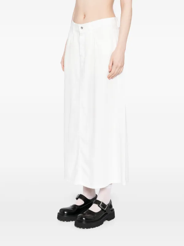 poisポワ button line skirt ホワイト S JNBY A-line Skirt | White