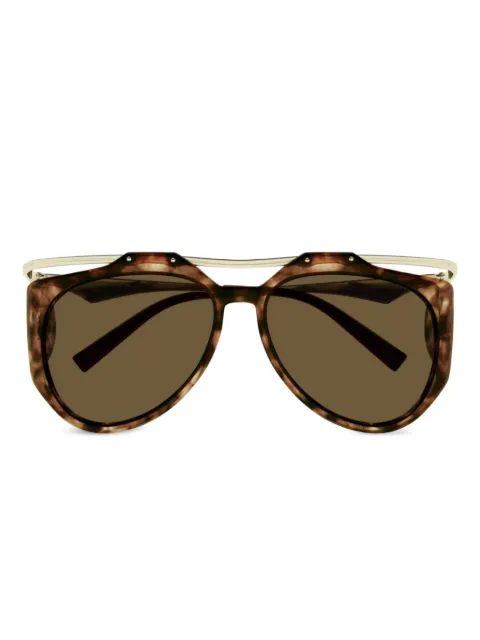 Saint Laurent Eyewear نظارة شمس بتصميم منحوت