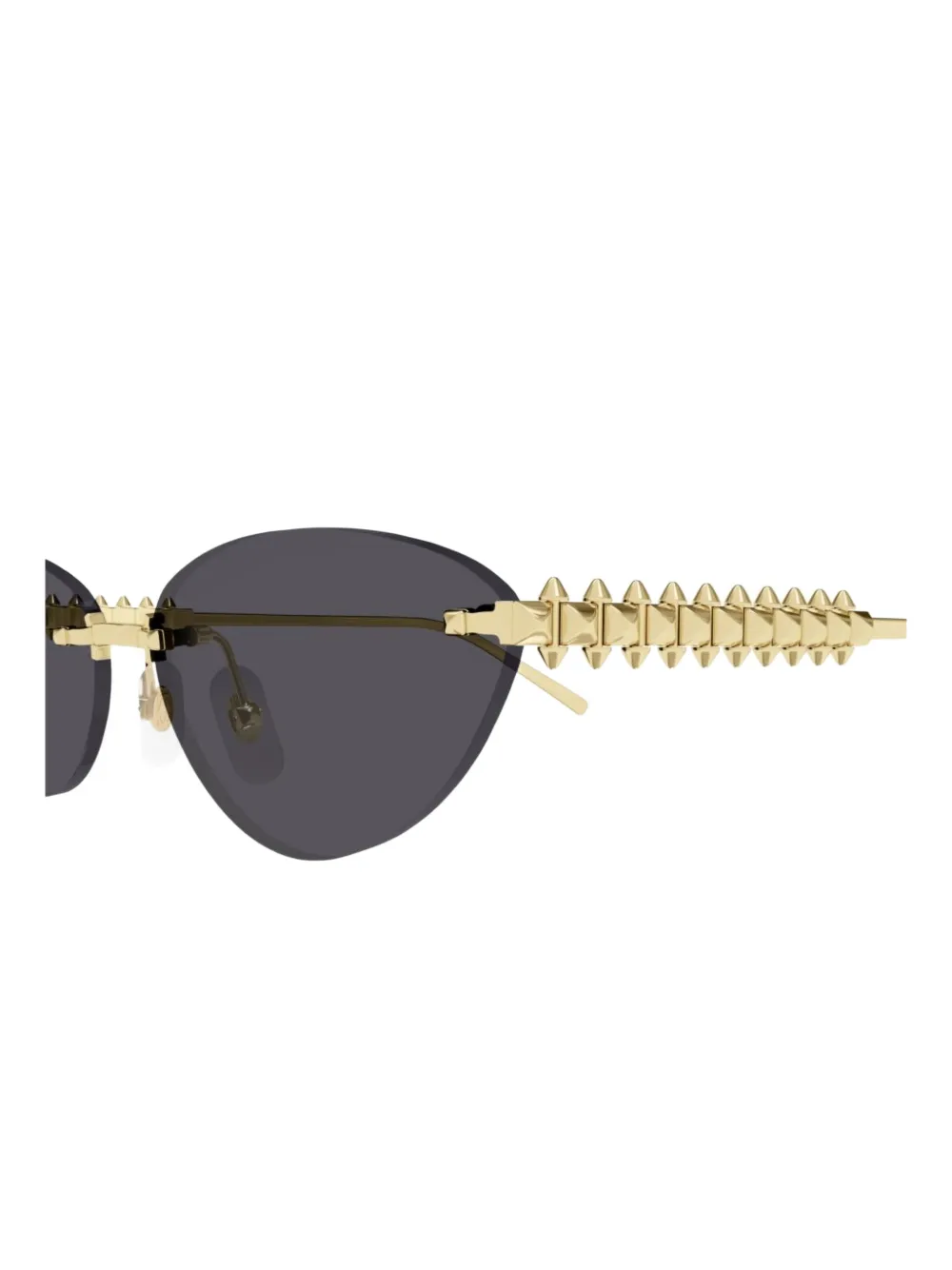 Cartier Eyewear Zonnebril met geometrisch montuur Goud
