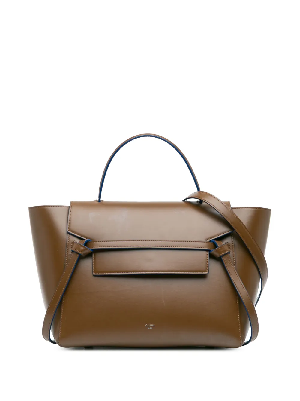 Céline Pre-Owned 2017 ミニ レザー ベルトバッグ サッチェル - ブラウン Céline Pre-Owned 2017 ミニ レザー ベルトバッグ サッチェル - ブラウン