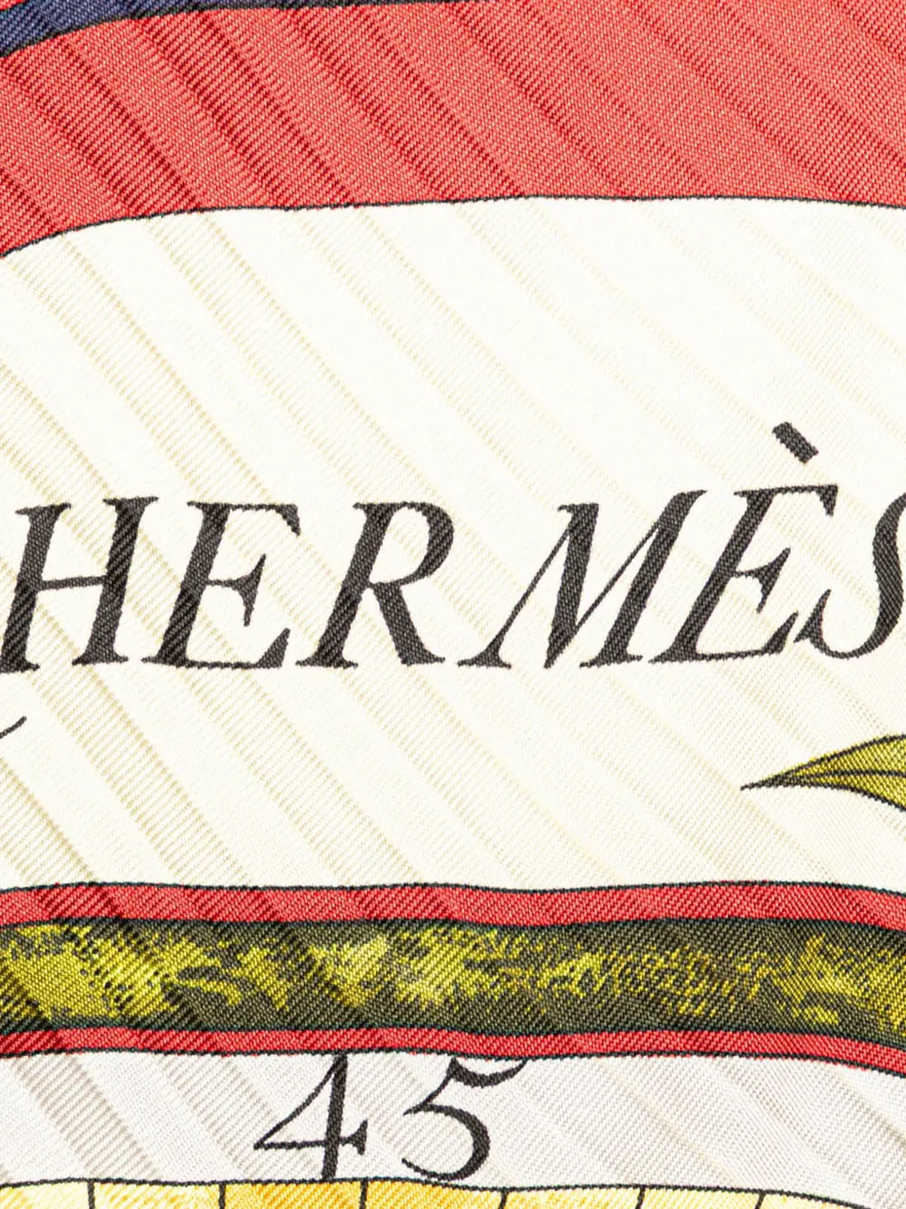 Hermès Pre-Owned 20th Century Parmi Les Fleurs Je Compte Les Heures Seidenschal | Image 2