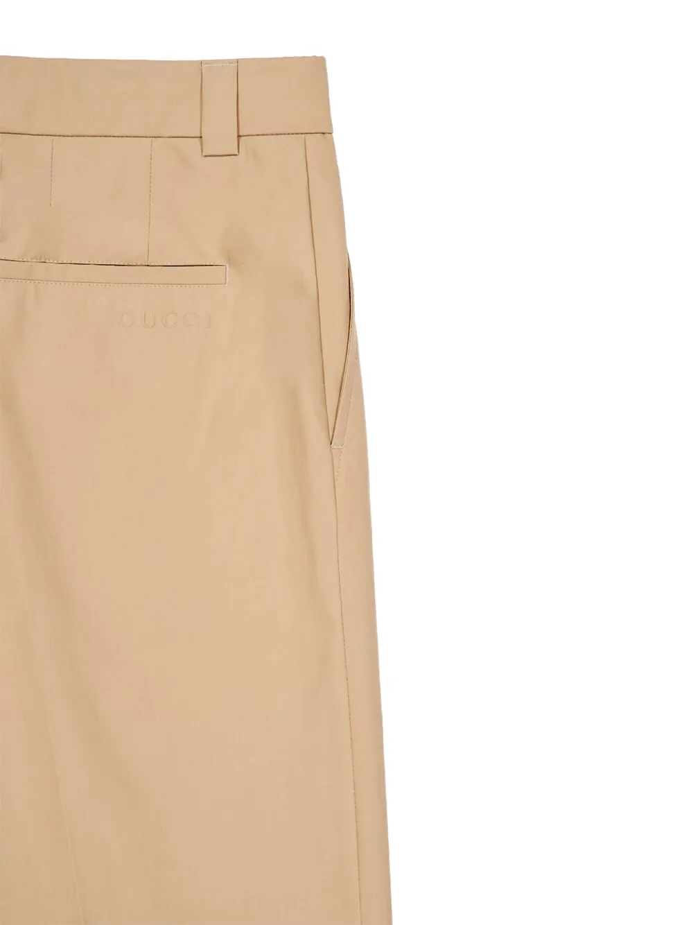 Gucci Katoenen popeline broek Beige