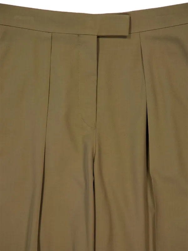 パンツ FERRAGAMO Stretched pleated trousers Ferragamo Stretched Pleated Trousers Straight | THE LIST