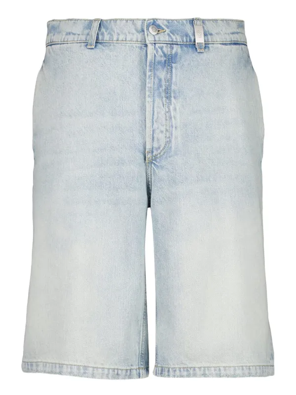 Alexander McQueen Cotton Shorts in Blue