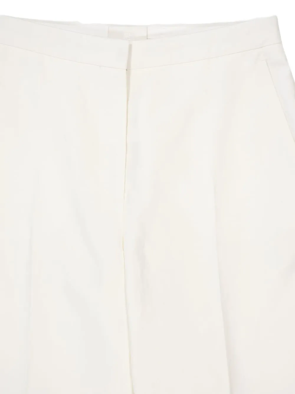Shop Givenchy Linen Trousers In White